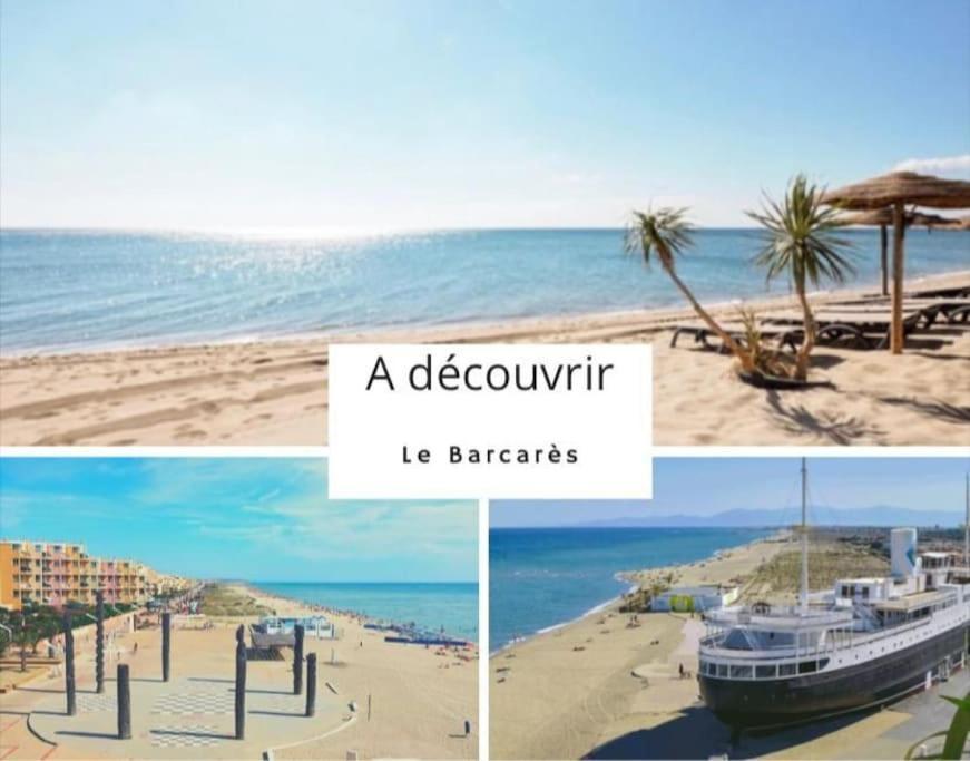 Superbe Studio Renove Avec Piscine Et Vue Marina Le Barcarès Eksteriør bilde