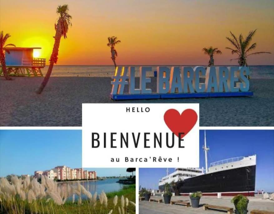 Superbe Studio Renove Avec Piscine Et Vue Marina Le Barcarès Eksteriør bilde