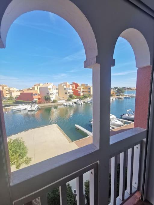 Superbe Studio Renove Avec Piscine Et Vue Marina Le Barcarès Eksteriør bilde